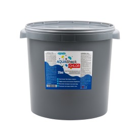 Средство для бассейнов AQUAShock Chlor, гранулы, ведро 25кг