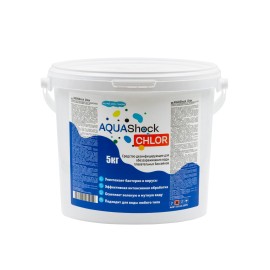 Средство для бассейнов AQUAShock Chlor, гранулы, ведро 5кг