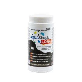 Средство для бассейнов AQUAShock LONG, таблетки 200г., ведро 1кг