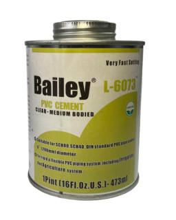 Клей Bailey PVC 6073 clear (473ml) для трубы и шланга до 200мм