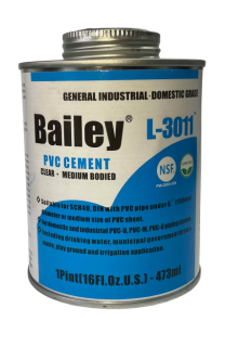 Клей Bailey PVC 3011 clear (473 ml) для трубы до 200мм
