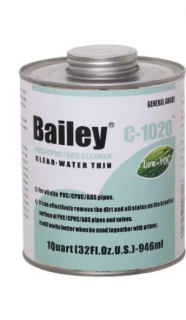 Очиститель Bailey PVC C-1020 cleaner (473ml) для трубы и шланга (клей)