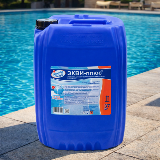 Жидкое средство для повышения уровня рН ЭКВИ-плюс 37кг (30л)