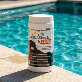 Средство для бассейнов AQUAShock LONG, таблетки 200г., ведро 1кг