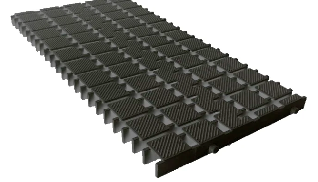 Переливная решетка «блок» 250х25мм BLKF-02 RAL7030