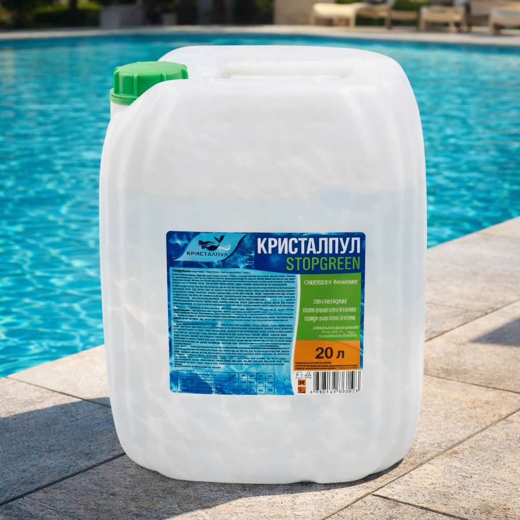 Альгицид Кристалпул Stopgreen (Pro) 20л НЕ Пенящийся